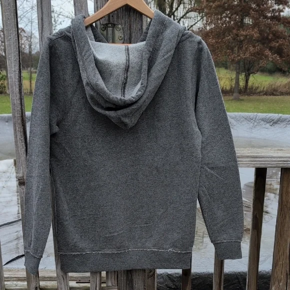 Gray Hoodie with Fall Graphic - Picture 4 of 5